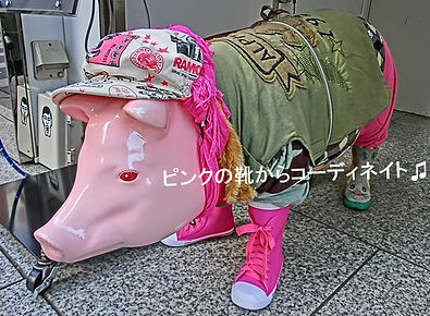 ピンクの靴からコーディネイト
